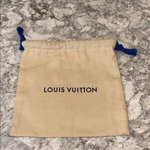 ✨ Louis Vuitton Beige Dust Bag 7.5x8 | Belt or Small Accessories